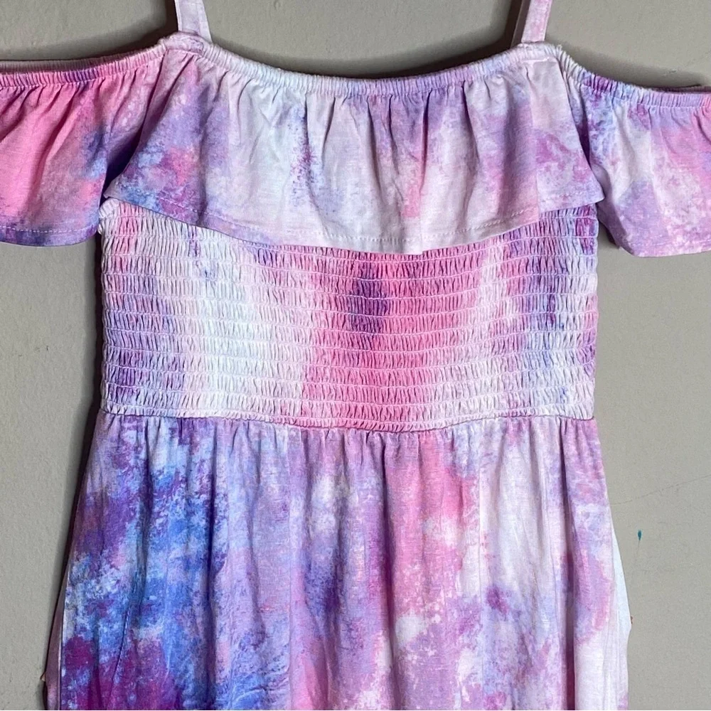 The Children’s Place Girl Dress Multicolor Open Shoulder Size 5/6 Years